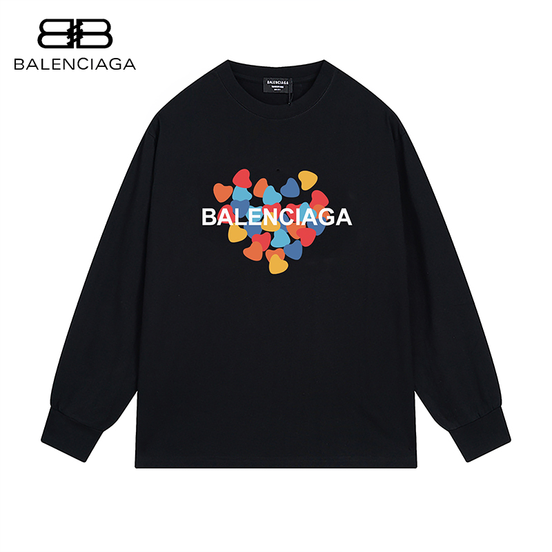 balenciagaコットンのおしゃれ丸首パーカーです05 SS95553