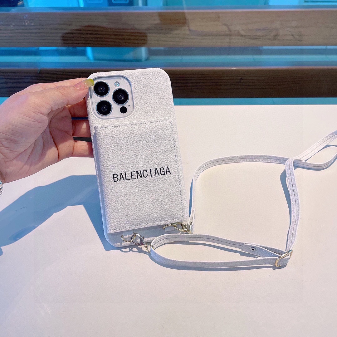 Balenciaga ホワイト 電話ケース zm