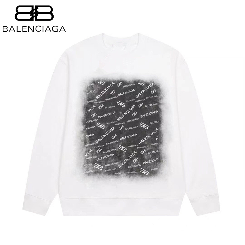 balenciagaコットンのおしゃれ丸首パーカーです13 SS95557
