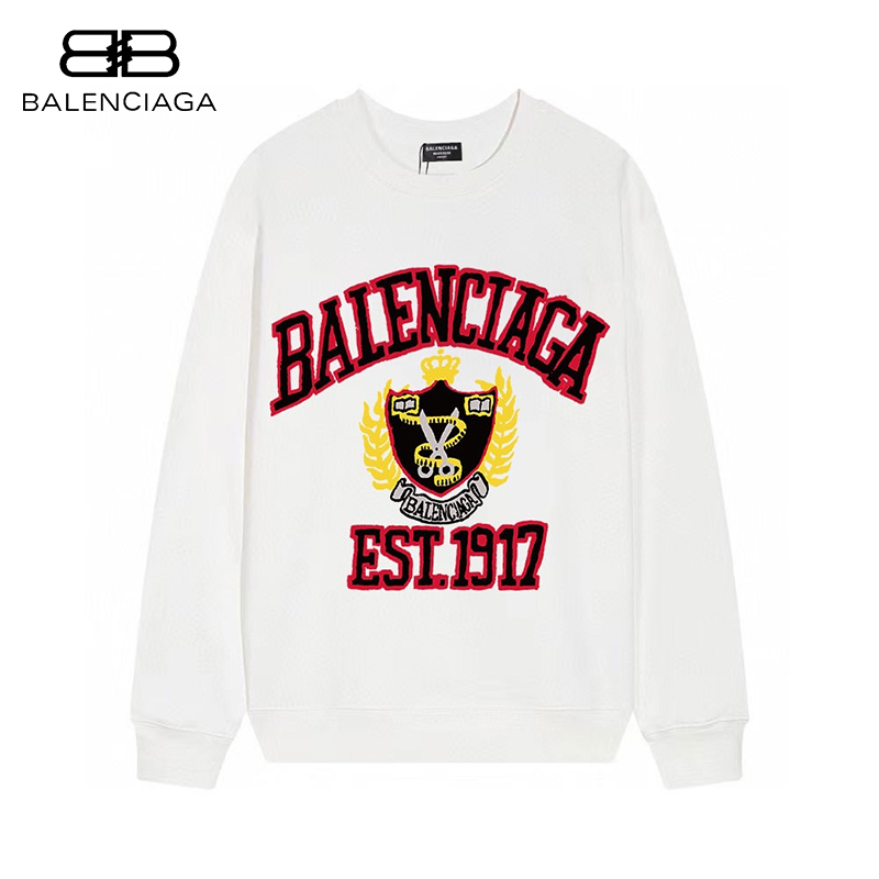balenciagaコットンのおしゃれ丸首パーカーです08 SS95554