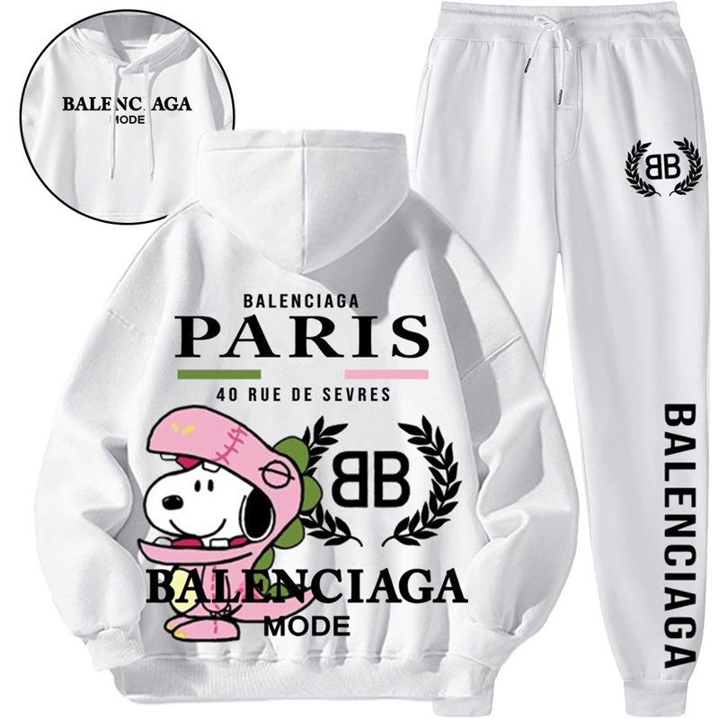 【BALENCIAGA】SNOOPY かわいいデザインです恐竜の服を着た犬ですパーカーのスーツです