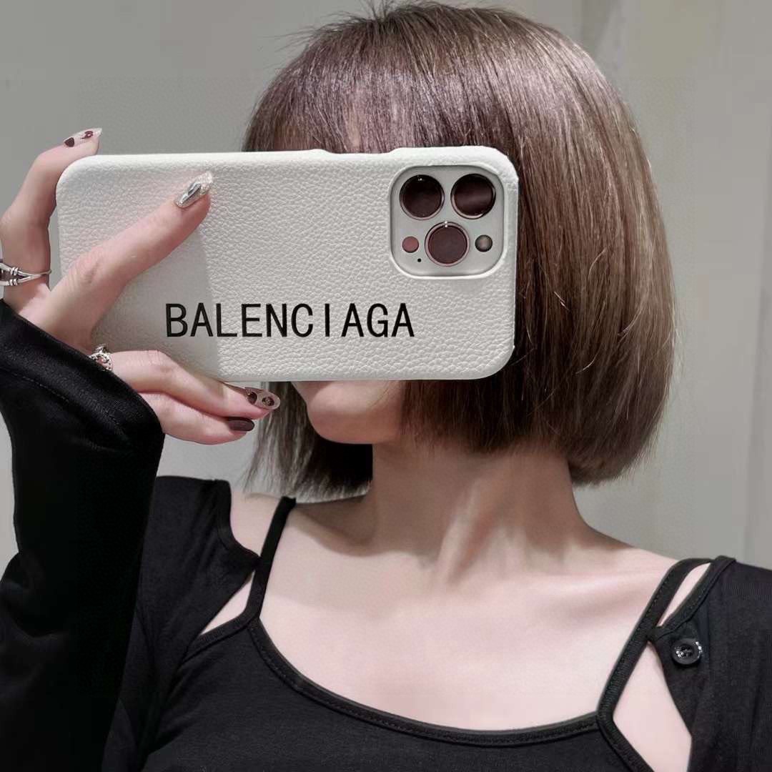 Balenciaga ホワイト 電話ケース zm