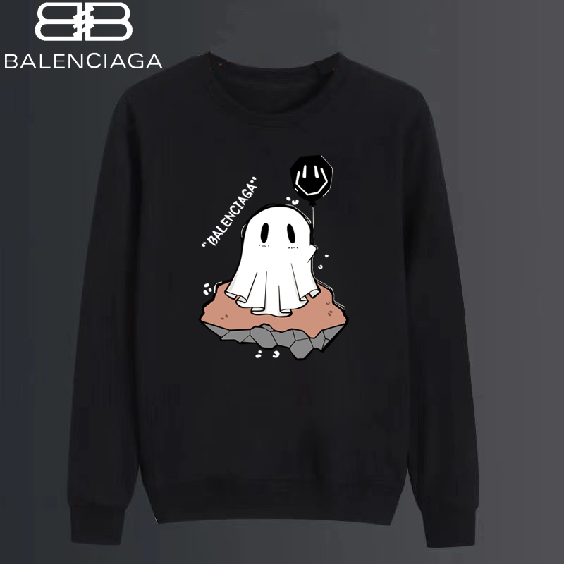 balenciagaコットンのおしゃれ丸首パーカーです03 SS95553