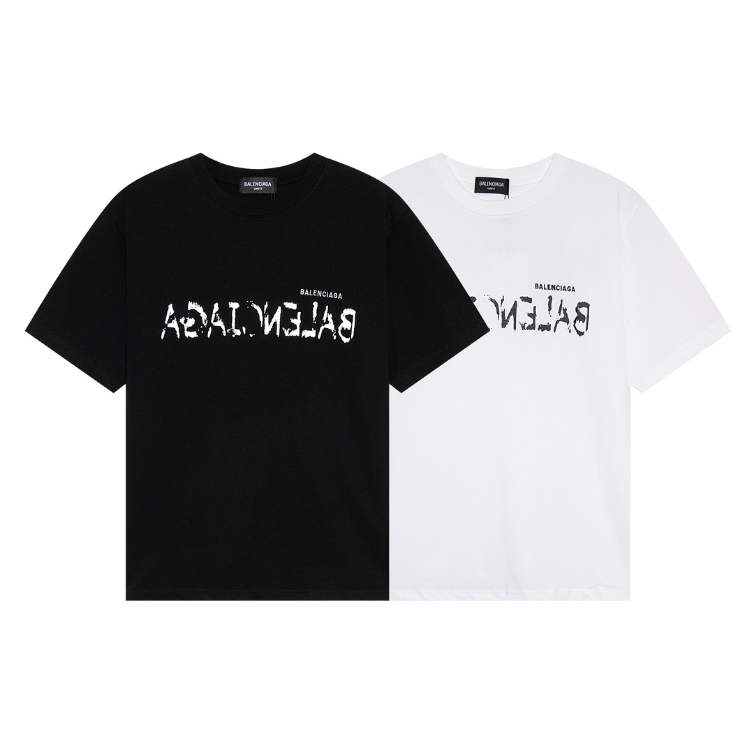 【 BALENCIAGA 公式旗艦店】 バレンシアガ Tシャツ ご好評に付き再入荷！黒 白