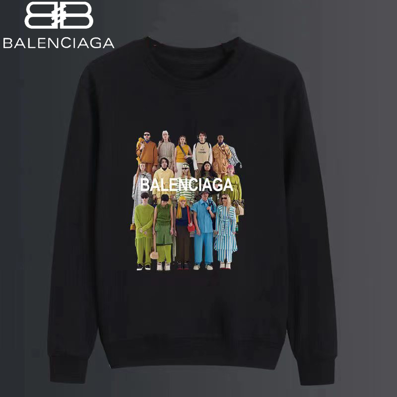 balenciagaコットンのおしゃれ丸首パーカーです01 SS95553