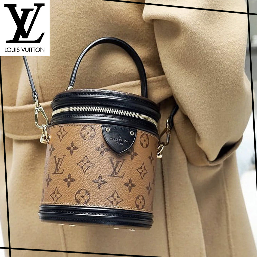 LOUIS VUITTON モノグラム ショルダーバッグ カンヌ ブラウン M43986