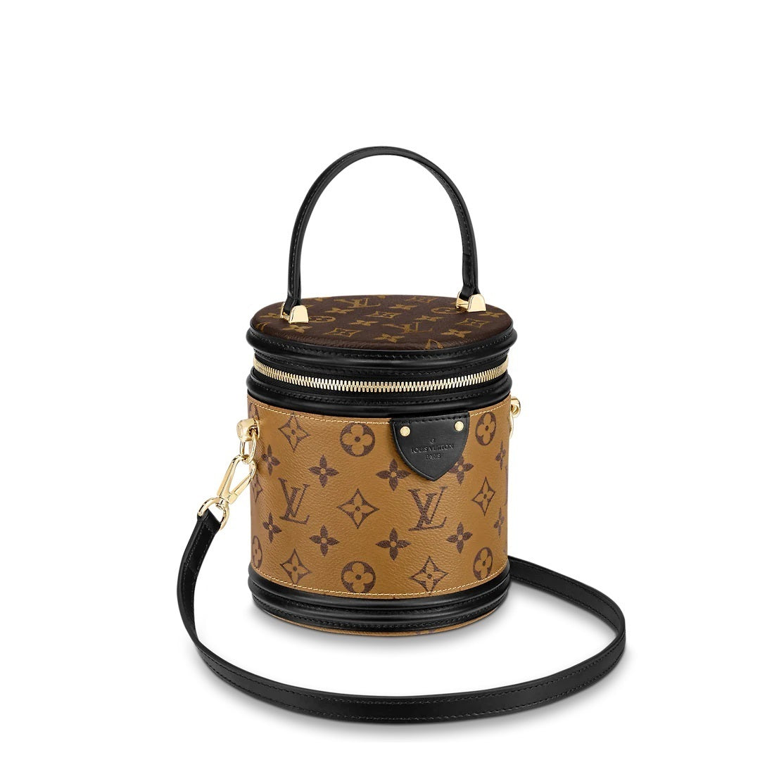 LOUIS VUITTON モノグラム ショルダーバッグ カンヌ ブラウン M43986