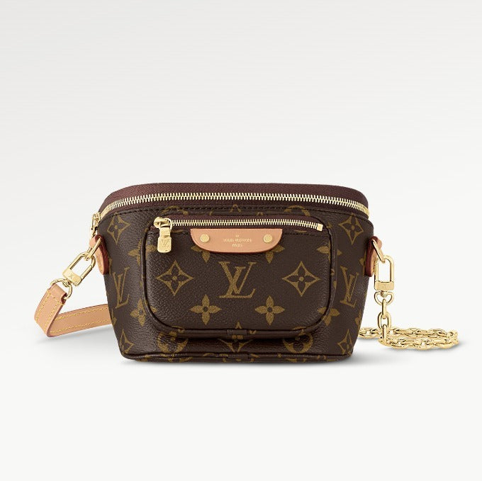 最新作?LOUIS VUITTON モノグラム ミニ バムバッグ ショルダー M82335